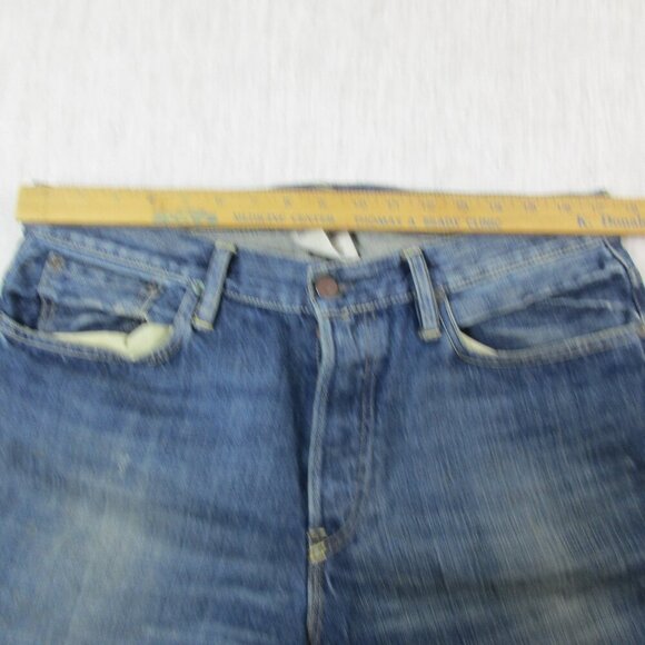 Vintage Polo Ralph Lauren Jeans Mens 34x32 Blue‎ Denim Straight Leg Relaxed Fit - Picture 11 of 12